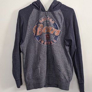 BOGO SALE! NFL Women's Chicago Bears Distressed Zip-Up Hoodie, Size M